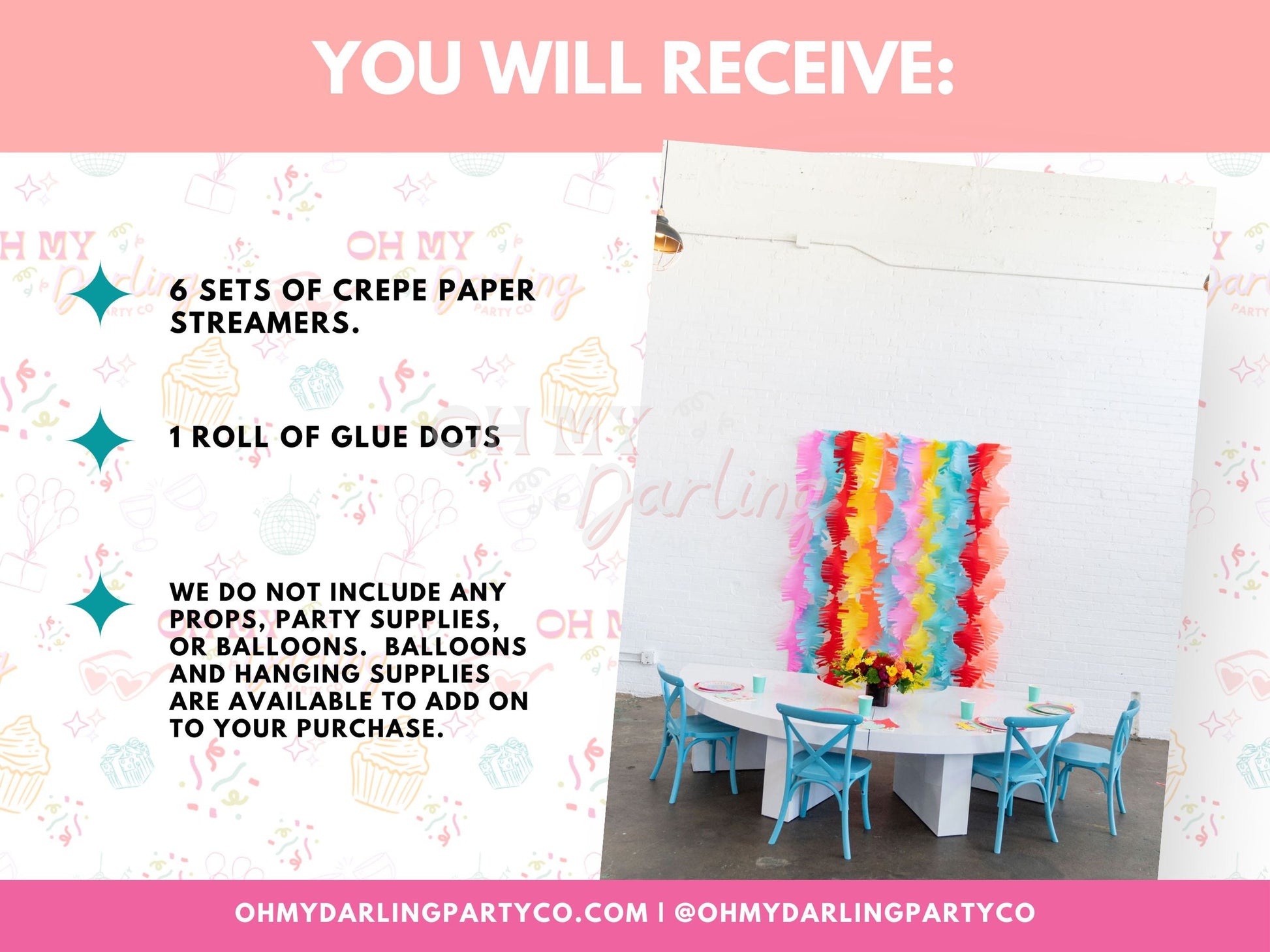 Fiesta Crepe Paper Fringe Streamers-Fringe Backdrop-Party Decor-Oh My Darling Party Co-Oh My Darling Party Co-1st birthday decor, affordable fringe backdrop, baby shower decor, bachelorette, bachelorette backdro, bachelorette party, backdrops for party, balloon garland, balloon garlands, best sellers, birthday decor, birthday party, boho nursery, boho party decor, boho tassel garland, bridal shower, cochella party decor, colorful backdrop, crepe paper streamers, fiesta, fiesta collection, fiesta party, fina