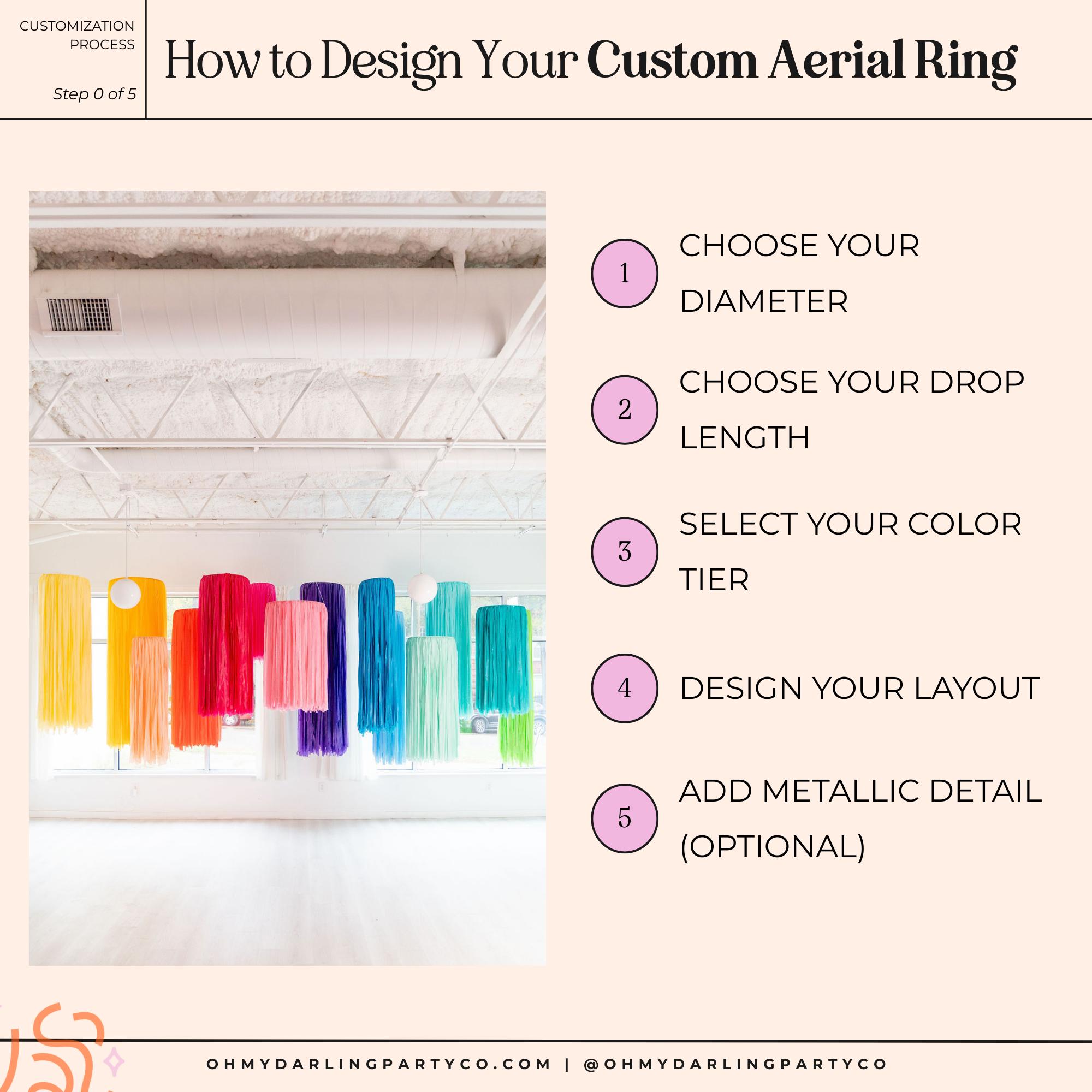 Individual Custom Aerial Fringe Rings