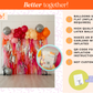 Let's Disco Balloon Kit-Oh My Darling Party Co-Fringe Backdrop, Streamer Backdrop, Fringe perfect for events & parties!