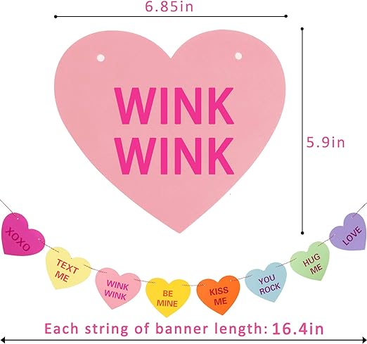 Candy Heart Banner