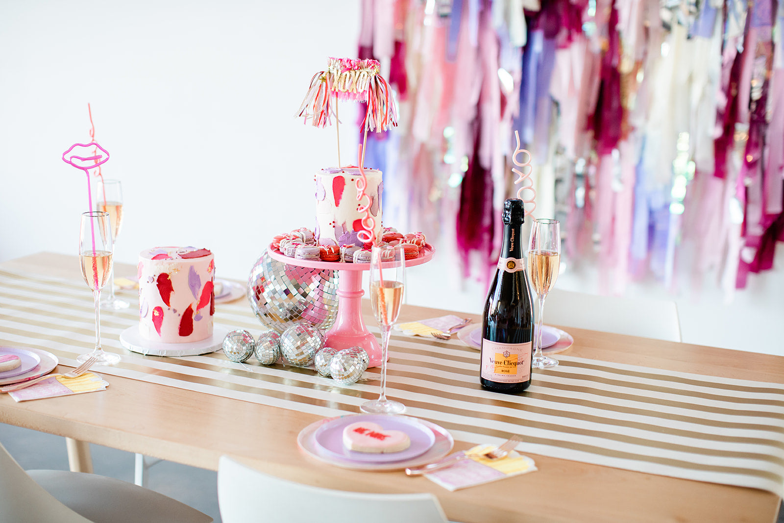 Sweet Shop Fringe Backdrop-Oh My Darling Party Co-Fringe Backdrop, Streamer Backdrop, Fringe perfect for events & parties!