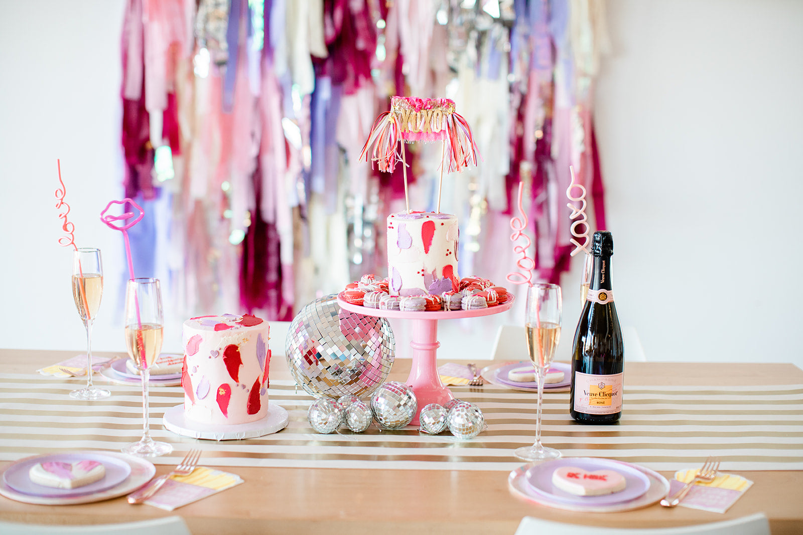 Sweet Shop Fringe Backdrop-Oh My Darling Party Co-Fringe Backdrop, Streamer Backdrop, Fringe perfect for events & parties!