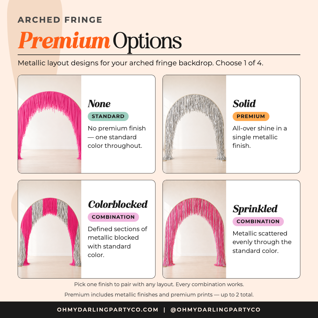 Arched fringe premium options
