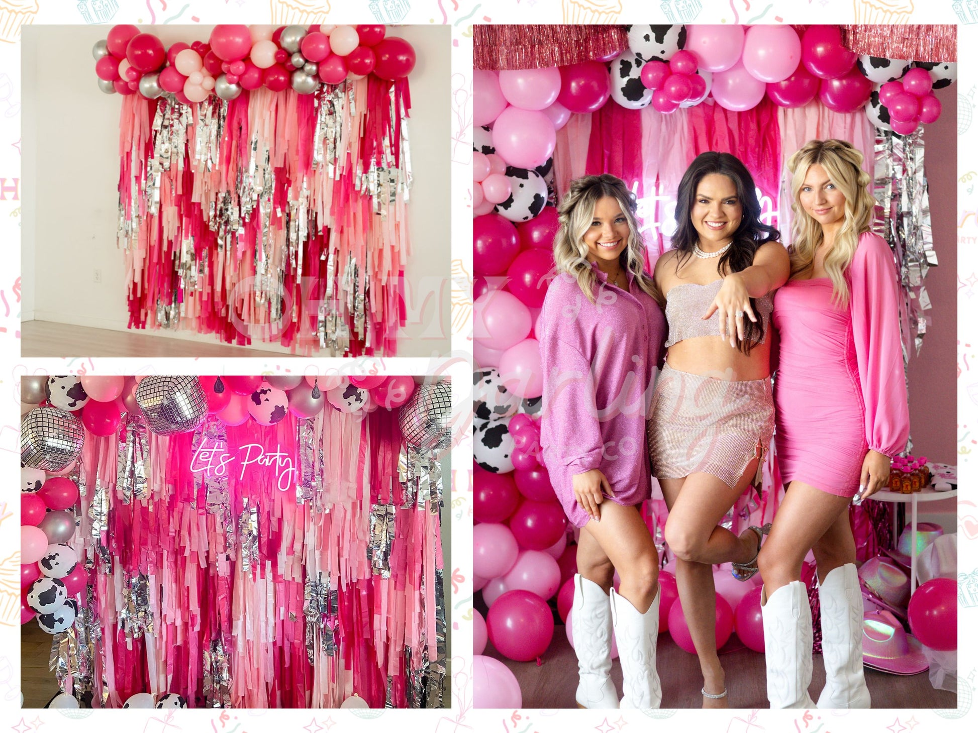 Barbie Fringe Backdrop-Fringe Backdrop-Party Decor-Oh My Darling Party Co-Oh My Darling Party Co-1st birthday decor, baby pink, baby shower decor, bachelorette, bachelorette backdro, bachelorette party, backdrops for party, balloon garland, balloon garlands, be my valentine, best sellers, birthday decor, birthday girl, birthday party, blush, boho nursery, boho party decor, boho tassel garland, bridal shower, bubblegum, candy pink, cat party, cochella party decor, colorful backdrop, dance, Default, fiesta, f