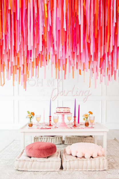 Best Weekend Ever Aerial-Fringe Backdrop-Party Decor-Oh My Darling Party Co-Oh My Darling Party Co-1st birthday decor, aerial, baby pink, baby shower decor, bachelorette, bachelorette backdro, bachelorette party, backdrops for party, balloon garland, balloon garlands, barbie, be my valentine, best seller, best sellers, birthday decor, birthday party, blush, boho nursery, boho party decor, boho tassel garland, bridal shower, bubblegum, candy pink, ceiling, cochella party decor, colorful backdrop, coral, danc