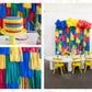 Brick By Brick Backdrop-Fringe Backdrop-Party Decor-Oh My Darling Party Co-Oh My Darling Party Co-1st birthday decor, Airplane, airplane birthday, airplanes, baby, baby shower, baby shower decor, bachelorette, bachelorette backdro, bachelorette party, back to school, backdrops for party, balloon garland, balloon garlands, best sellers, birthday boy, birthday decor, birthday party, blue, blue baby shower, BLUE BACKDROP, BLUE BACKDROPS, boat, boating, boats, boho nursery, boho party decor, boho tassel garland