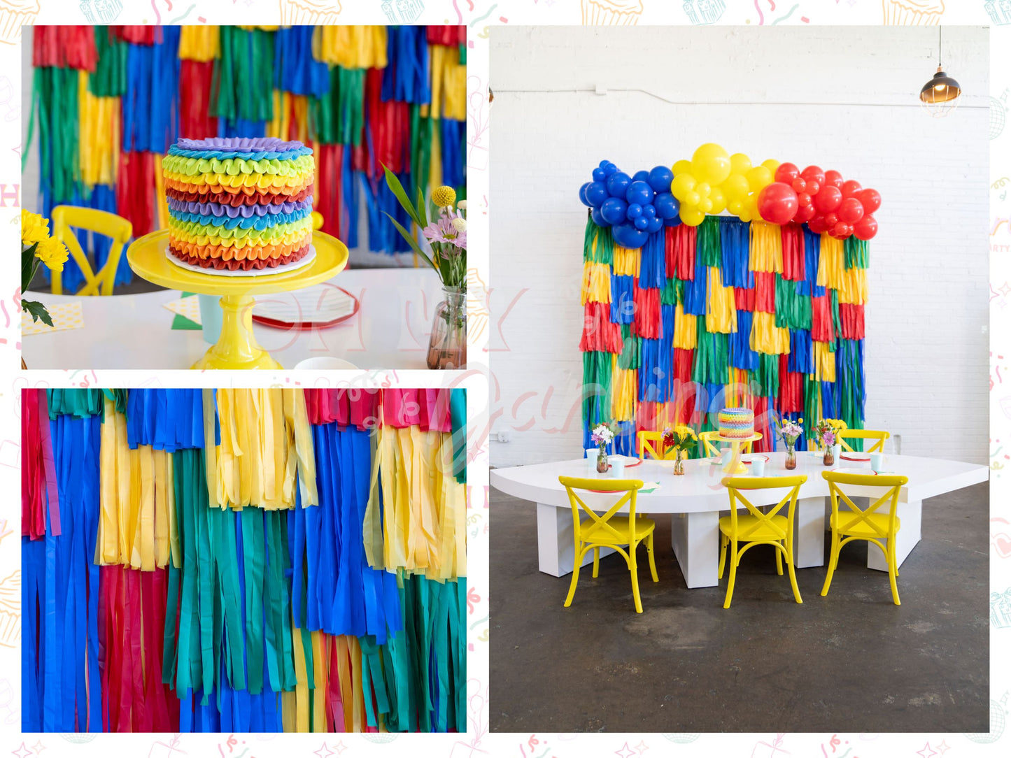 Brick By Brick Backdrop-Fringe Backdrop-Party Decor-Oh My Darling Party Co-Oh My Darling Party Co-1st birthday decor, Airplane, airplane birthday, airplanes, baby, baby shower, baby shower decor, bachelorette, bachelorette backdro, bachelorette party, back to school, backdrops for party, balloon garland, balloon garlands, best sellers, birthday boy, birthday decor, birthday party, blue, blue baby shower, BLUE BACKDROP, BLUE BACKDROPS, boat, boating, boats, boho nursery, boho party decor, boho tassel garland