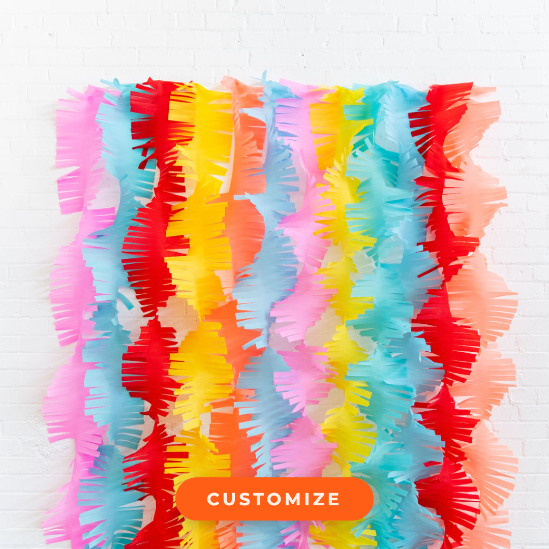 Custom Fringe Crepe Paper Streamers by Oh My Darling Party Co