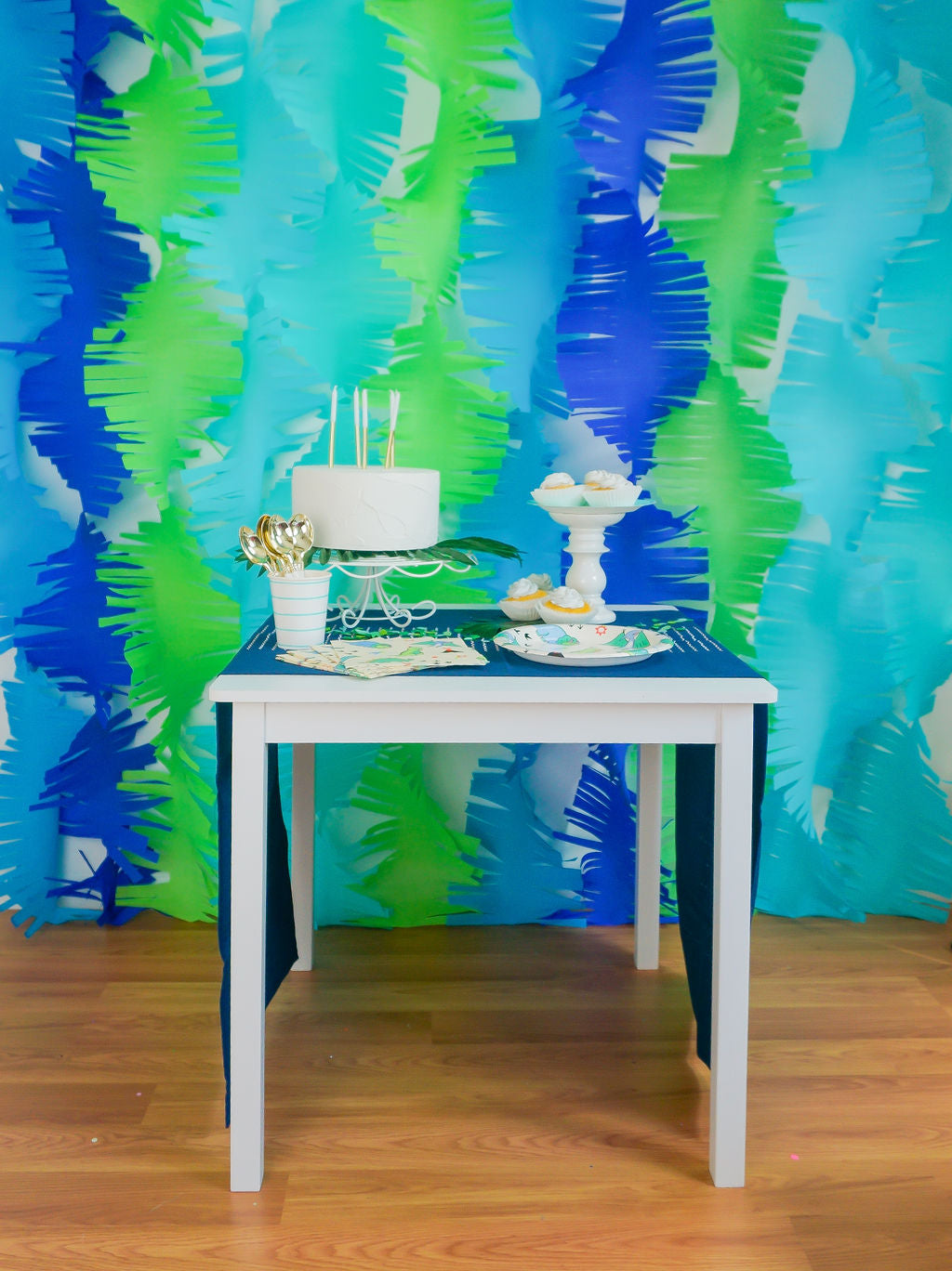 Ocean Adventures Fringe Crepe Paper Bundle-Oh My Darling Party Co-Fringe Backdrop, Streamer Backdrop, Fringe perfect for events & parties!