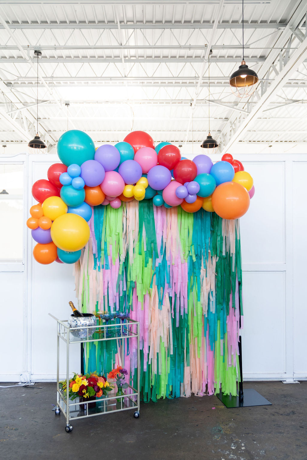 Tropical Twist Fringe Fringe Backdrop-Backdrops-Oh My Darling Party Co