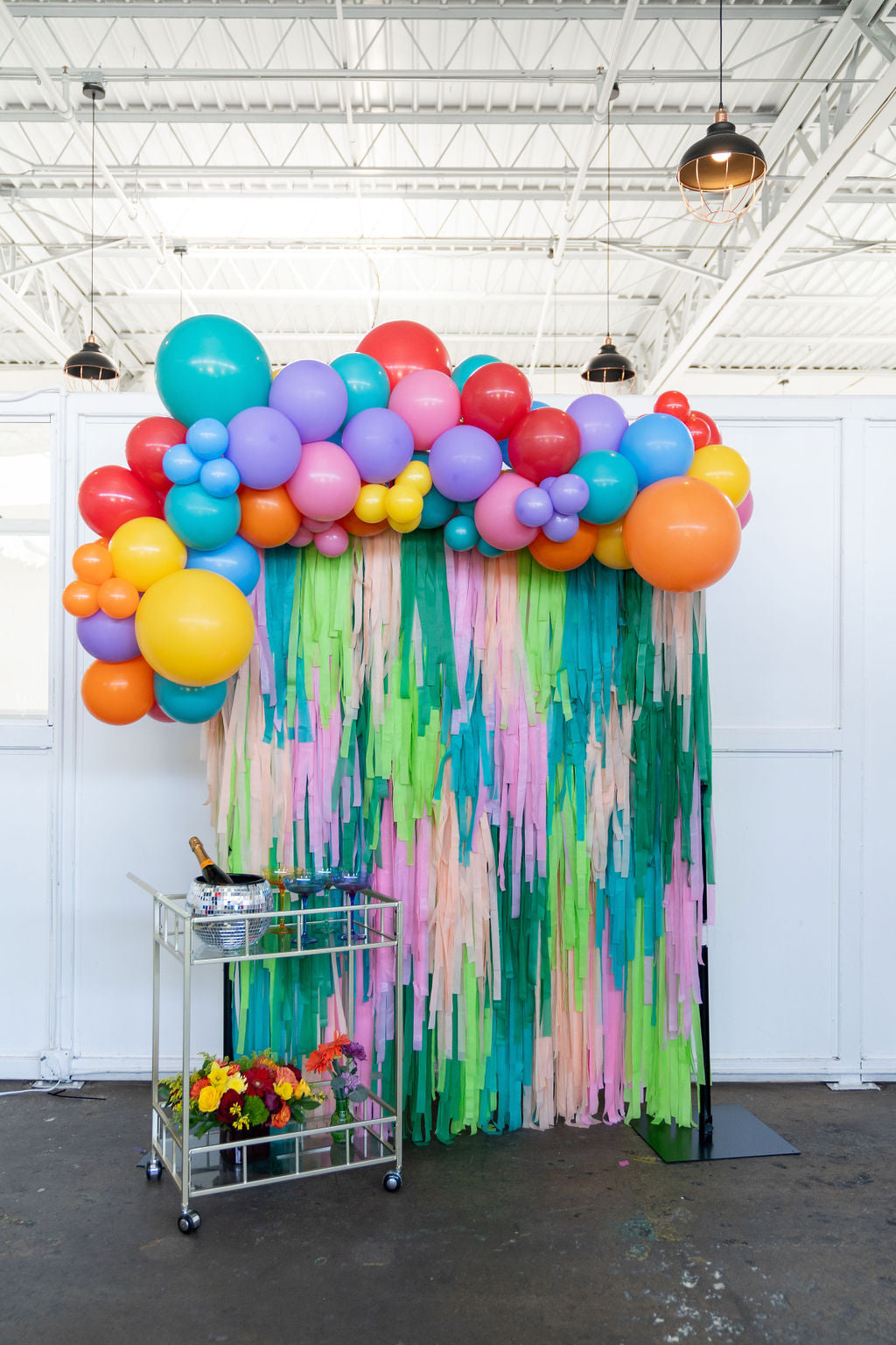 Tropical Twist Fringe Fringe Backdrop-Backdrops-Oh My Darling Party Co