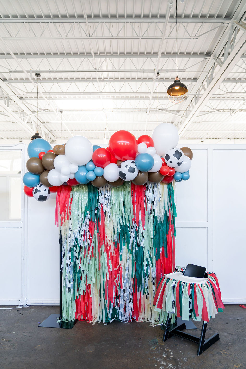 Tractor-tastic Time Fringe Backdrop-Backdrops-Oh My Darling Party Co