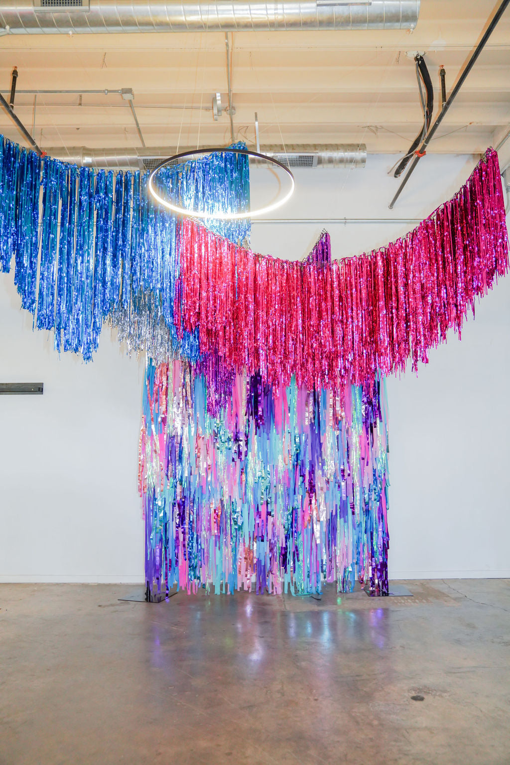 Custom Tinsel Aerial Fringe by Oh My Darling Party Co