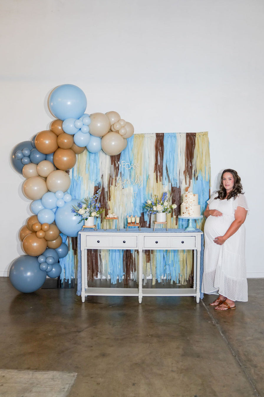 We Can Bearly Wait Fringe Backdrop-Backdrops-Oh My Darling Party Co