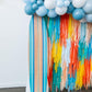 Ready to Ship: Surf's Up Backdrop-Fringe Backdrop-Party Decor-Oh My Darling Party Co-Oh My Darling Party Co-baby blue, backdrops for party, balloon garlands, birthday boy, blue, BLUE BACKDROP, BLUE BACKDROPS, blue party, boy baby shower, boy birthday, boy party, boy shower, boys birthday, default, fringe backdrop, fringe decor, fringe garland, Fringe Streamers, GREEN BACKDROP, light blue, OMDPC, orange, ORANGE BACKDROP, oranges, party backdrops, party supplies, peach, peachy, retro, sale, summer, summer soi