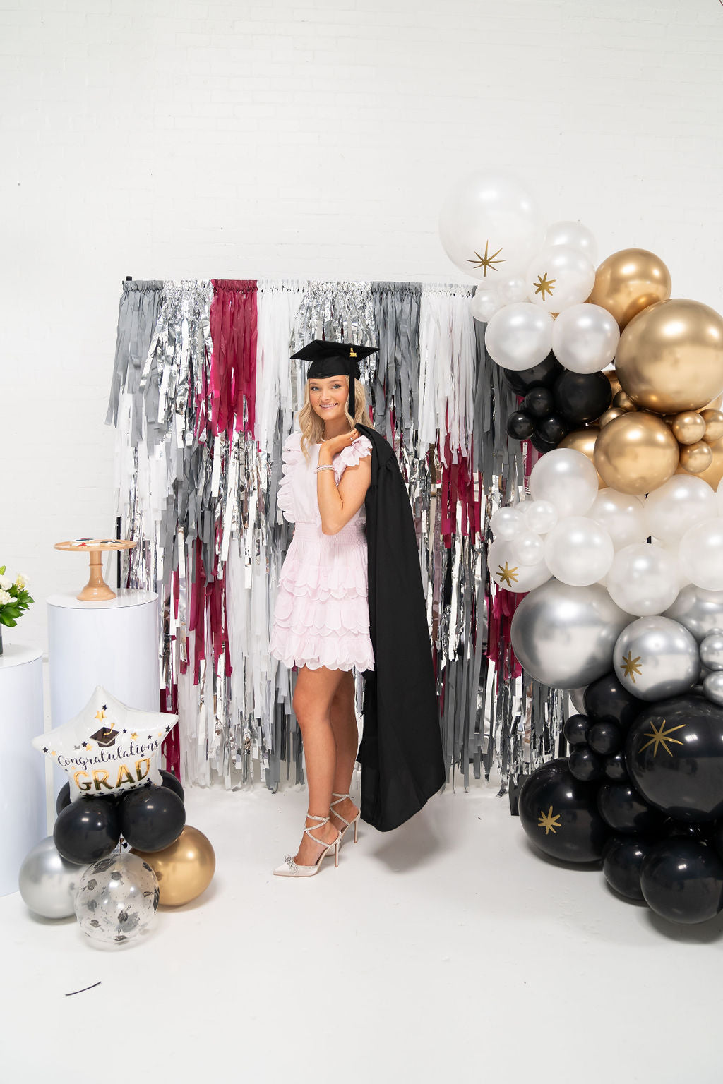 Diploma Dazzle Fringe Backdrop-Oh My Darling Party Co-Fringe Backdrop, Streamer Backdrop, Fringe perfect for events & parties!