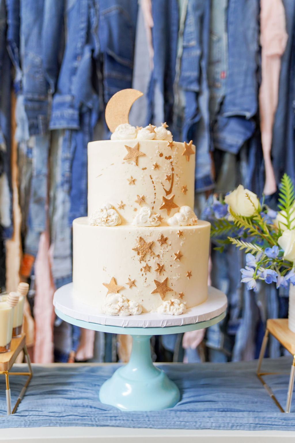 Custom Denim Backdrop