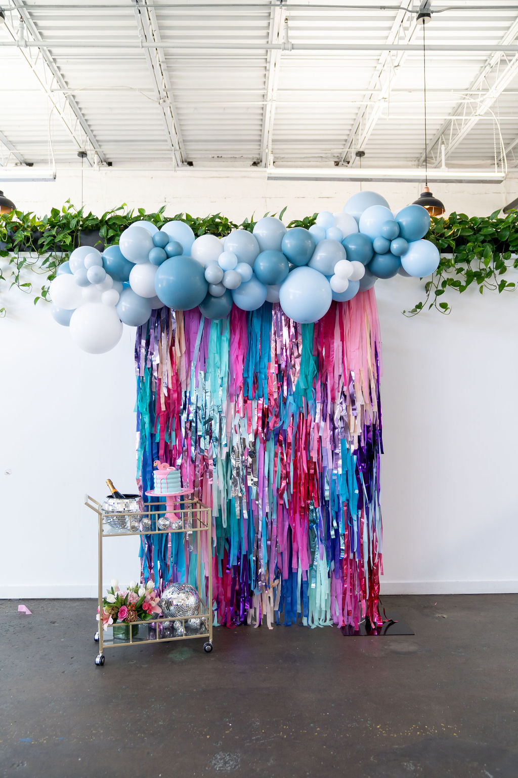 Seashell Serenity Fringe Backdrop-Backdrops-Oh My Darling Party Co