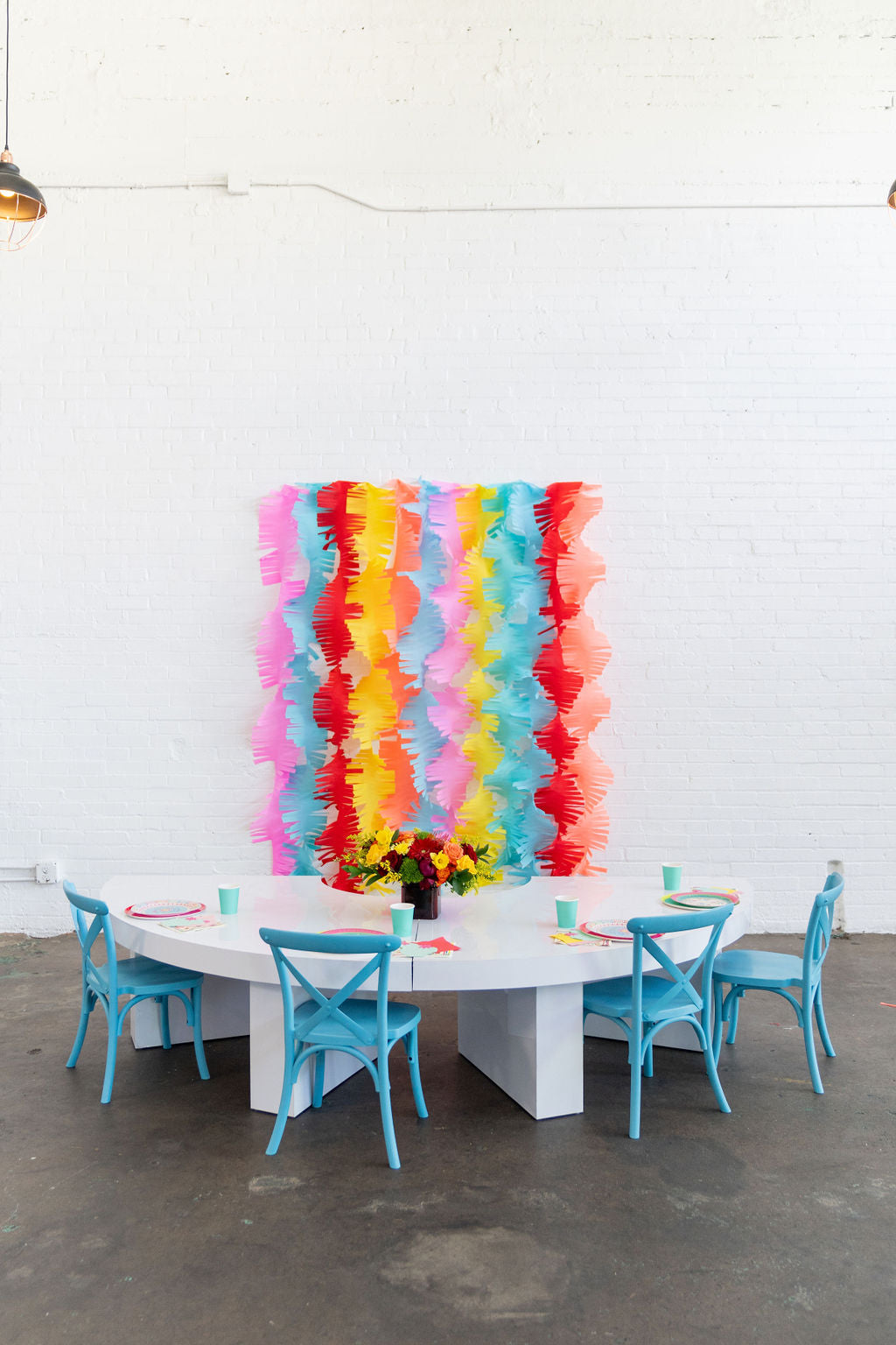 Fiesta Fringe Crepe Paper Bundle-Oh My Darling Party Co-Fringe Backdrop, Streamer Backdrop, Fringe perfect for events & parties!