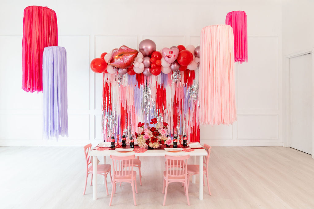 XOXO Fringe Backdrop-Backdrops-Oh My Darling Party Co