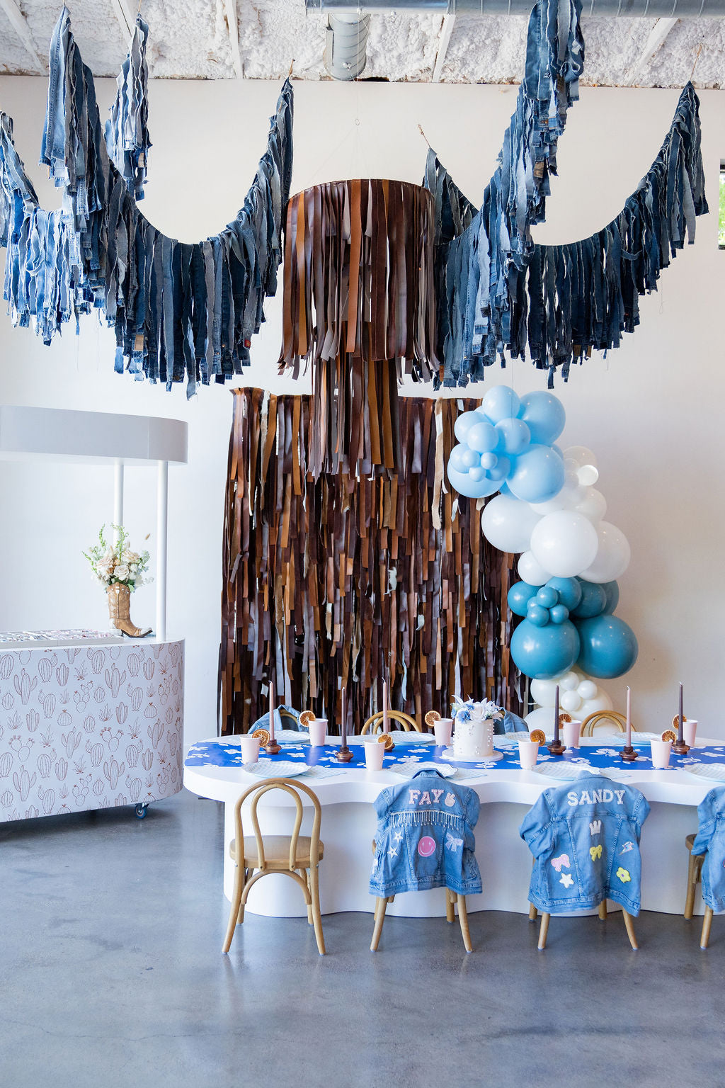 Denim Aerial Strands