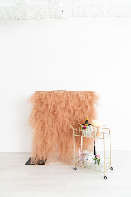 Tulle Backdrop: Coffee