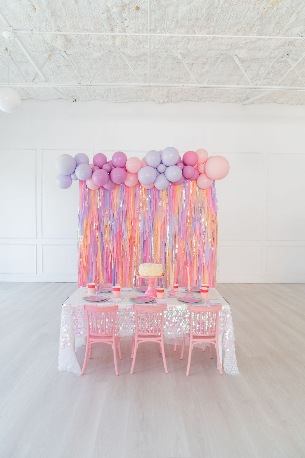 Sunset Splash Fringe Backdrop-Backdrops-Oh My Darling Party Co