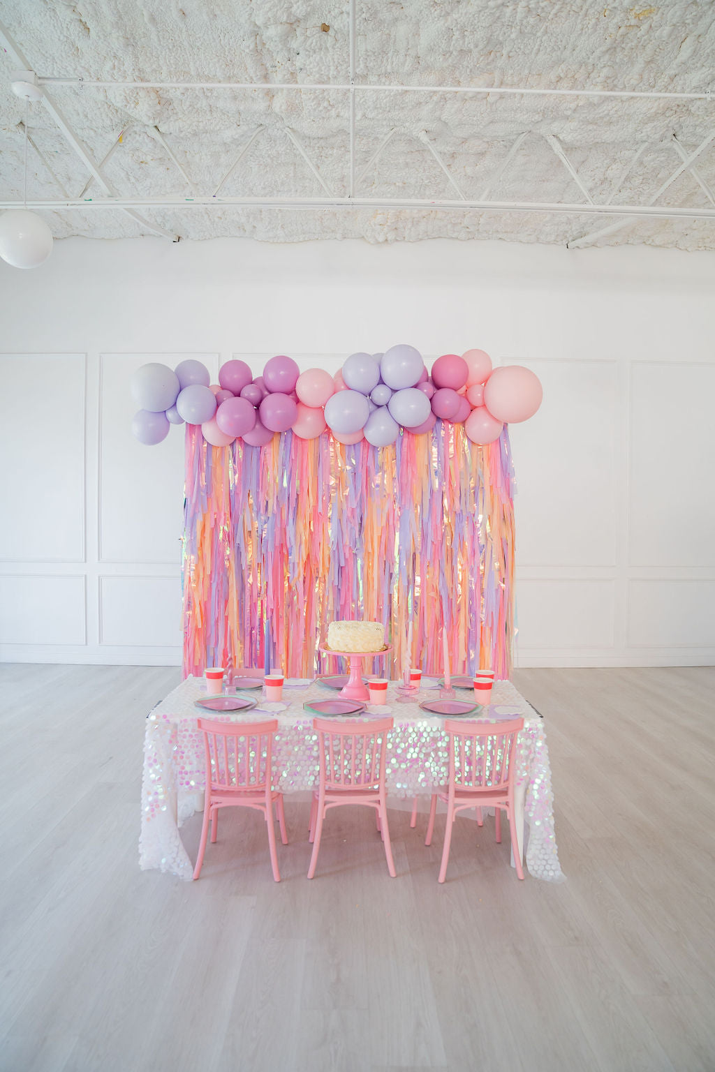 Sunset Splash Fringe Backdrop-Backdrops-Oh My Darling Party Co