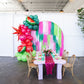 Watermelon Semi Circle Fringe Backdrop-Semi Circle Backdrop-Oh My Darling Party Co