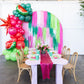 Watermelon Semi Circle Fringe Backdrop-Semi Circle Backdrop-Oh My Darling Party Co