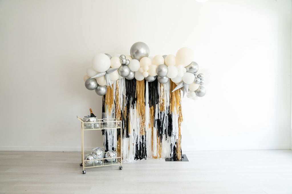 Timeless Celebration Fringe Backdrop-Backdrops-Oh My Darling Party Co