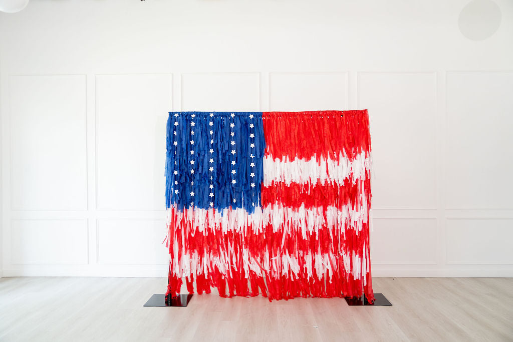 The American Dream Fringe Backdrop-Backdrops-Oh My Darling Party Co