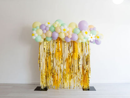 Daisy Daydream Backdrop-Fringe Backdrop-Party Decor-Oh My Darling Party Co-Oh My Darling Party Co-1st birthday decor, baby shower, baby shower decor, bachelorette, bachelorette backdro, bachelorette party, backdrops for party, balloon garland, balloon garlands, best sellers, birthday decor, birthday party, blush, boho nursery, boho party decor, boho tassel garland, bridal shower, buttercup, cochella party decor, colorful backdrop, default, ditsy floral, easter, fiesta, floral, florals, fringe backdrop, frin