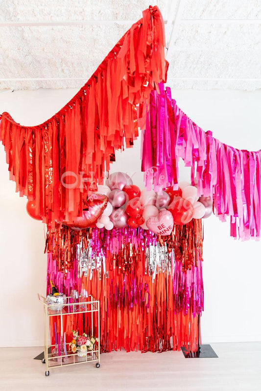 Dear Cupid Backdrop-Fringe Backdrop-Party Decor-Oh My Darling Party Co-Oh My Darling Party Co-1st birthday decor, baby shower decor, bachelorette, bachelorette backdro, bachelorette party, backdrops for party, balloon garland, balloon garlands, be my valentine, best sellers, birthday decor, birthday party, boho nursery, boho party decor, boho tassel garland, bridal shower, bubblegum, candy pink, cochella party decor, colorful backdrop, coral, Default, fiesta, fringe backdrop, fringe garland, fringe photo ba