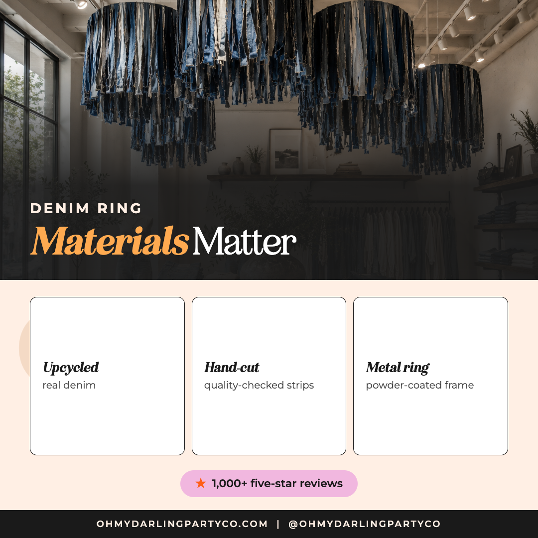 Denim ring materials