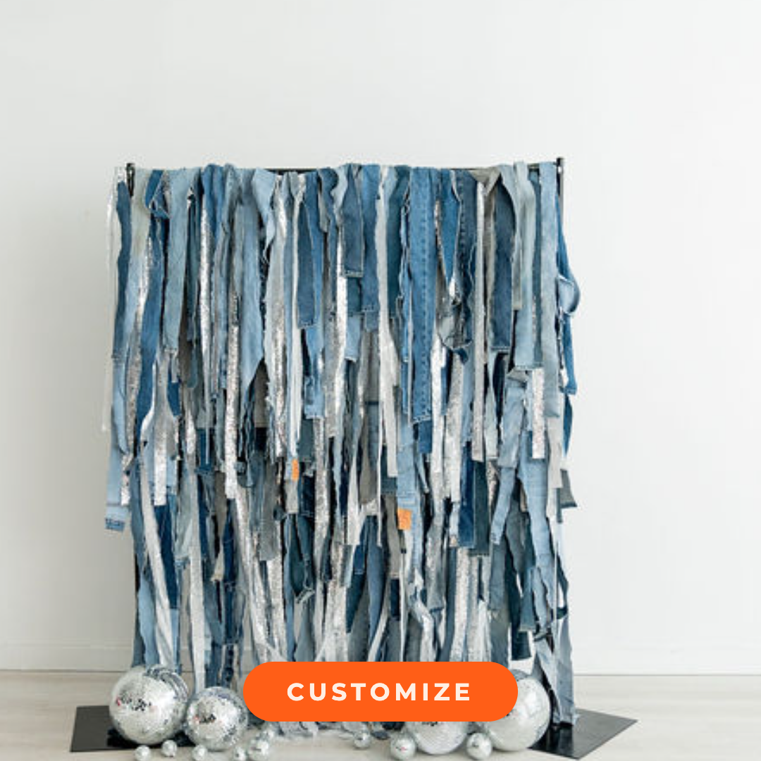 Custom Denim Backdrop