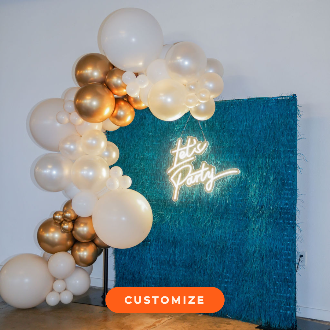 Custom Feather Fringe Backdrop