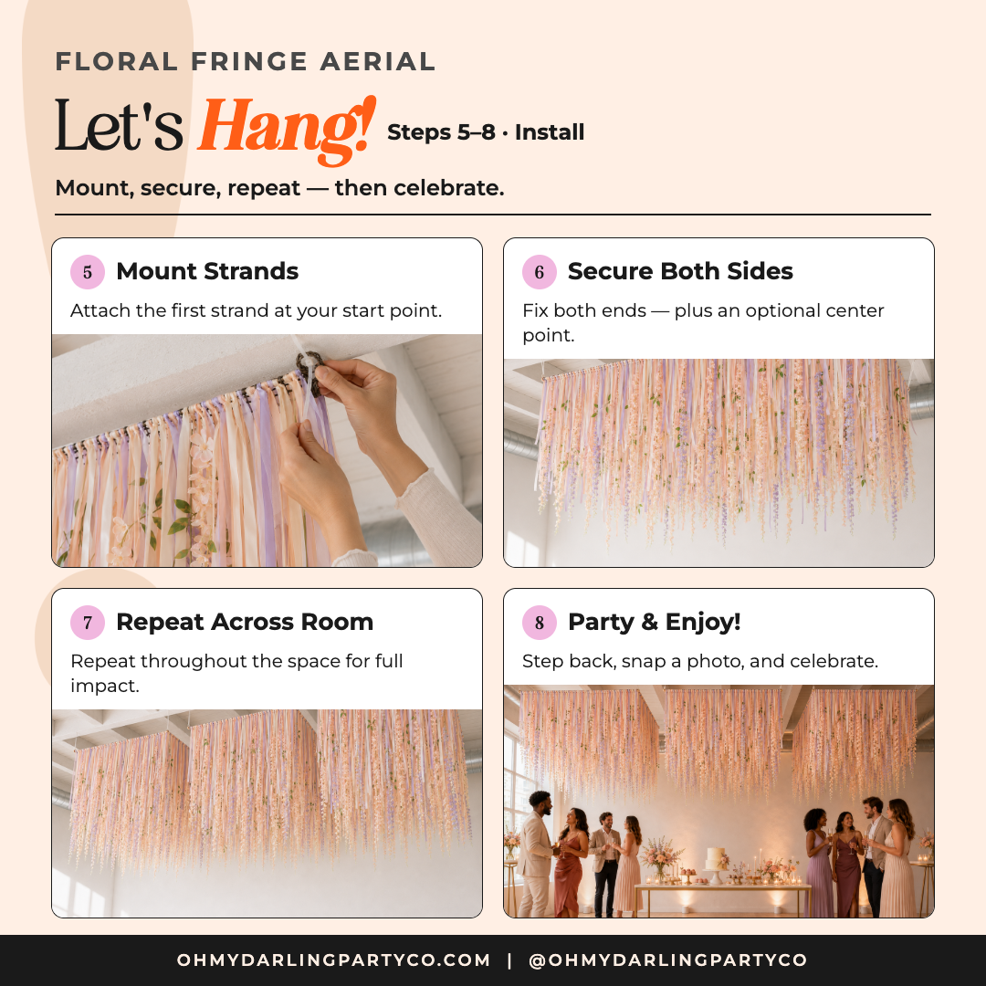 How to hang your Floral Aerial, continued