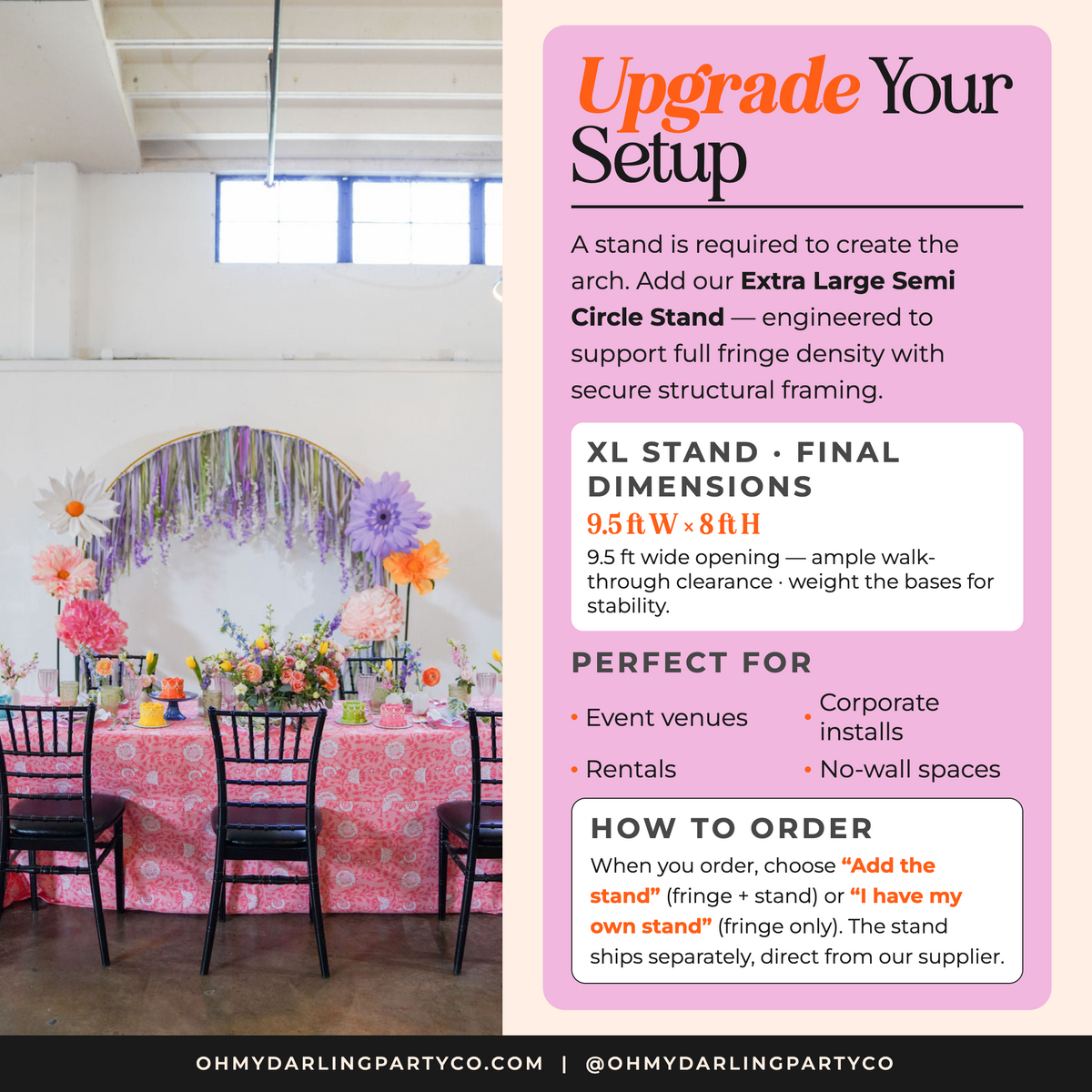 Floral arch upgrade your setup