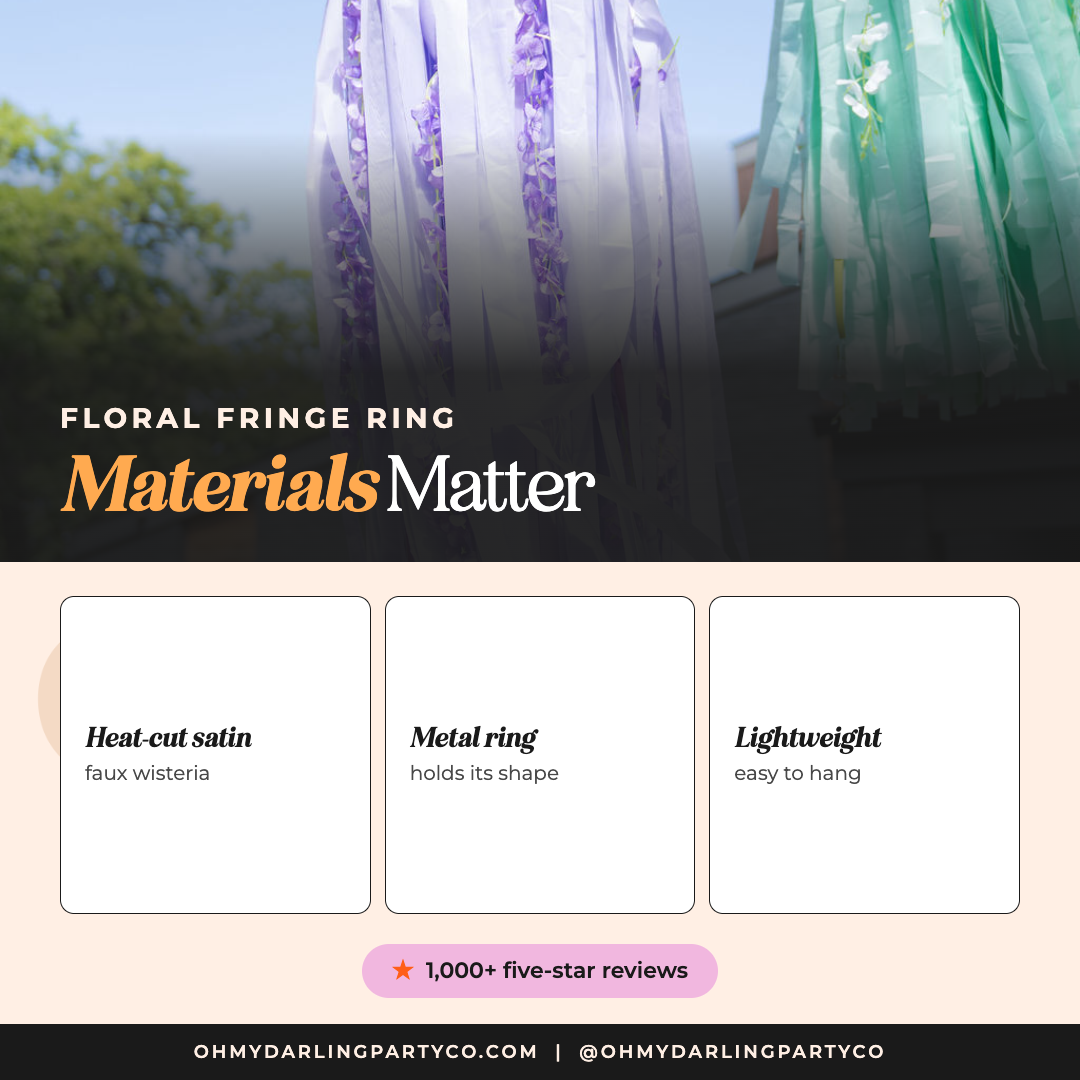 Floral ring materials