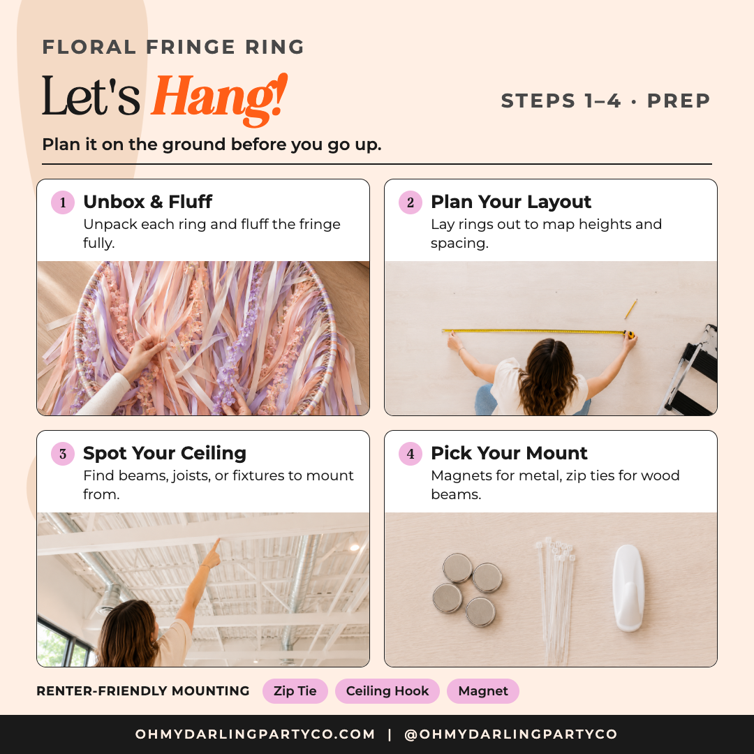 How to hang your floral ring