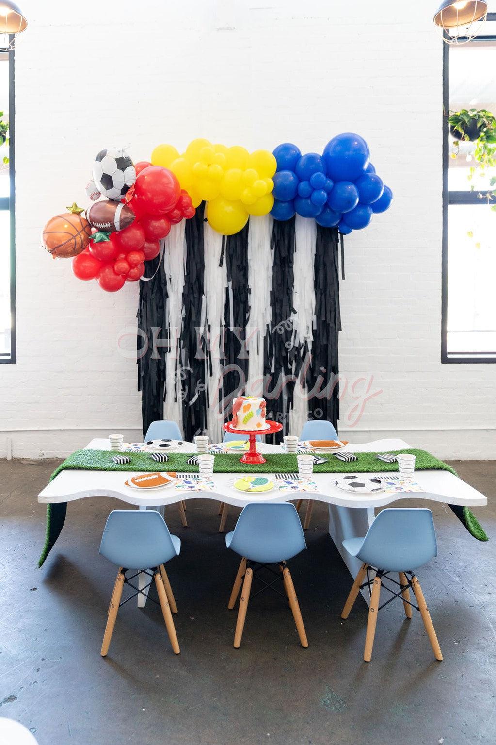 Good Sport Backdrop-Fringe Backdrop-Party Decor-Oh My Darling Party Co-Oh My Darling Party Co-1st birthday decor, baby shower decor, bachelorette, bachelorette backdro, bachelorette party, backdrops for party, balloon garland, balloon garlands, baseball, basketball, best sellers, Birthday, birthday boy, birthday decor, birthday decorations, birthday girl, Birthday Party, black backdrops, boho nursery, boho party decor, boho tassel garland, boy, boy baby shower, boy birthday, boy or girl, boy party, boy show