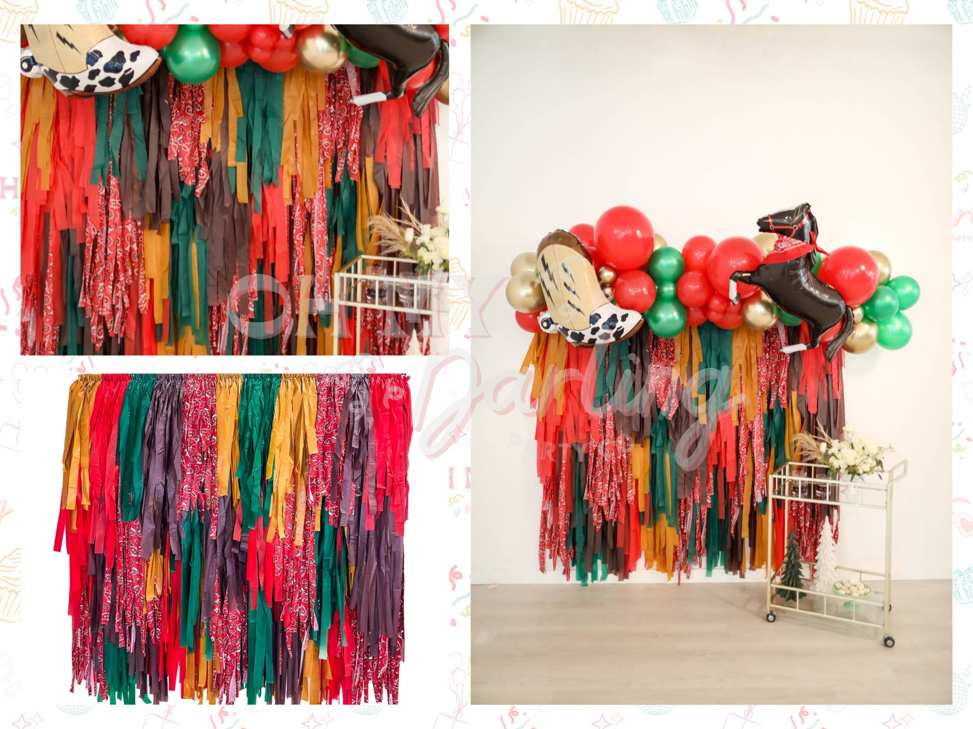 Ho Ho Hoedown Fringe Backdrop-Fringe Backdrop-Party Decor-Oh My Darling Party Co-Oh My Darling Party Co-1st birthday decor, baby shower decor, bachelorette, bachelorette backdro, bachelorette party, backdrops for party, balloon garland, balloon garlands, Bandana, best sellers, birthday decor, birthday party, boho nursery, boho party decor, boho tassel garland, bridal shower, christmas, christmas 22, Christmas Decor, christmas decoration, christmas eve, Christmas in The South, Christmas Party, christmas part