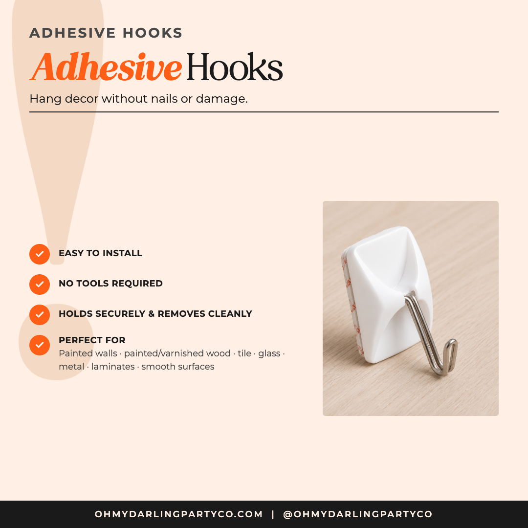 Adhesive hooks overview