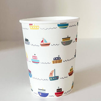 Boat Cups-Oh My Darling Party Co-Fringe Backdrop, Streamer Backdrop, Fringe perfect for events & parties!