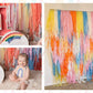 Little Rainbow Fringe Backdrop-Fringe Backdrop-Party Decor-Oh My Darling Party Co-Oh My Darling Party Co-baby, baby shower, backdrops for party, balloon garlands, be my valentine, BLUE BACKDROP, BLUE BACKDROPS, boho rainbow, bright rainbow, bubblegum, buttercup, butterfly, coral, cream, default, fairy, fringe garland, Fringe Streamers, girl baby shower, girl party, light blue, oh baby, OMDPC, ORANGE BACKDROP, party backdrops, pastel, pastel birthday, pastel party, pastel rainbows, pastel unicorn party, past