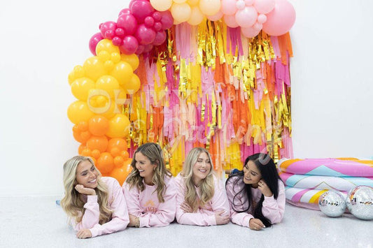 Los Angeles Fringe Backdrop-Fringe Backdrop-Party Decor-Oh My Darling Party Co-Oh My Darling Party Co-1st birthday decor, 90s bachelorette, 90s bachelorette party, baby shower decor, bachelorette, bachelorette backdro, bachelorette party, backdrops for party, balloon garland, balloon garlands, be my valentine, best sellers, birthday decor, birthday party, boho nursery, boho party decor, boho tassel garland, bridal shower, candy pink, cochella party decor, colorful backdrop, default, fiesta, fringe backdrop,