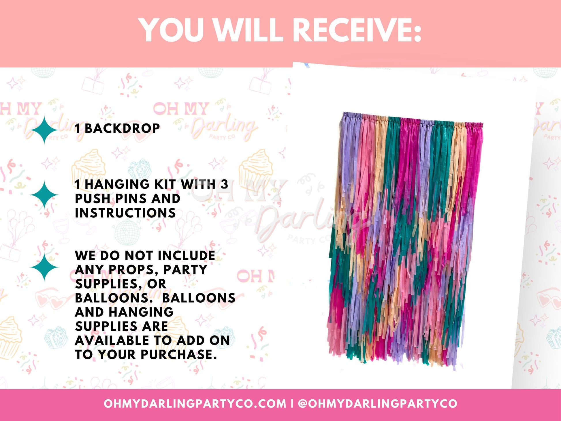 Magical Casita Backdrop-Fringe Backdrop-Party Decor-Oh My Darling Party Co-Oh My Darling Party Co-1st birthday decor, baby pink, baby shower decor, bachelorette, bachelorette backdro, bachelorette party, backdrops for party, balloon garland, balloon garlands, be my valentine, best sellers, birthday decor, birthday decorations, birthday girl, Birthday Party, boho nursery, boho party decor, boho tassel garland, bridal shower, candy pink, cinco de mayo, cochella party decor, colorful backdrop, default, encanto