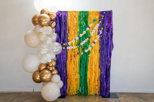 Mardi Gras Madness Backdrop-Fringe Backdrop-Party Decor-Oh My Darling Party Co-Oh My Darling Party Co-1st birthday decor, 21st Birthday, 90s bachelorette party, baby shower decor, bachelorette, bachelorette backdro, bachelorette party, backdrops for party, balloon garland, balloon garlands, beads beignets and bubbly, best sellers, birthday decor, birthday decorations, birthday girl, birthday party, blackout on bourbon, boho nursery, boho party decor, boho tassel garland, bridal shower, bride on bourbon, cel