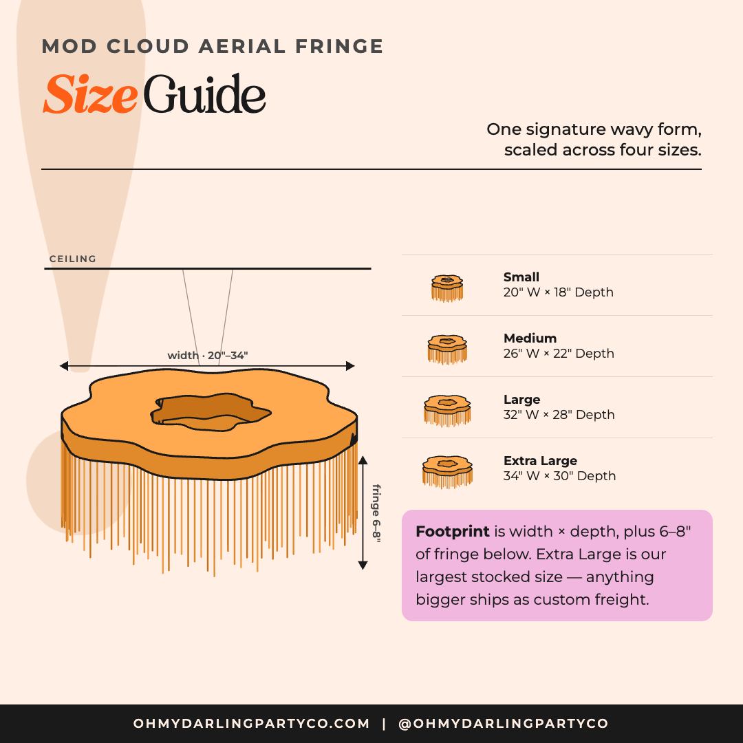 Mod Cloud size guide